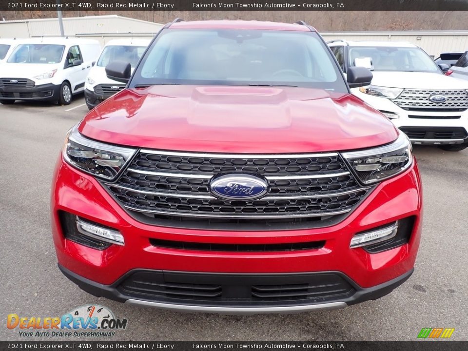 2021 Ford Explorer XLT 4WD Rapid Red Metallic / Ebony Photo #4