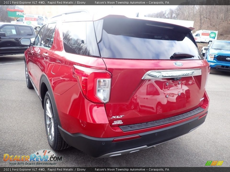 2021 Ford Explorer XLT 4WD Rapid Red Metallic / Ebony Photo #6