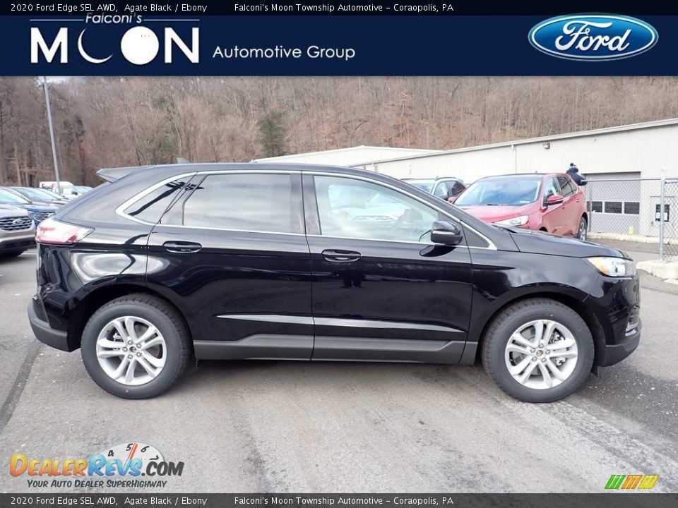 2020 Ford Edge SEL AWD Agate Black / Ebony Photo #1