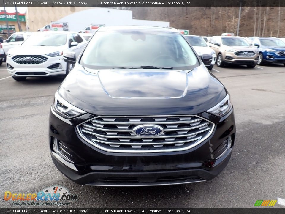 2020 Ford Edge SEL AWD Agate Black / Ebony Photo #4