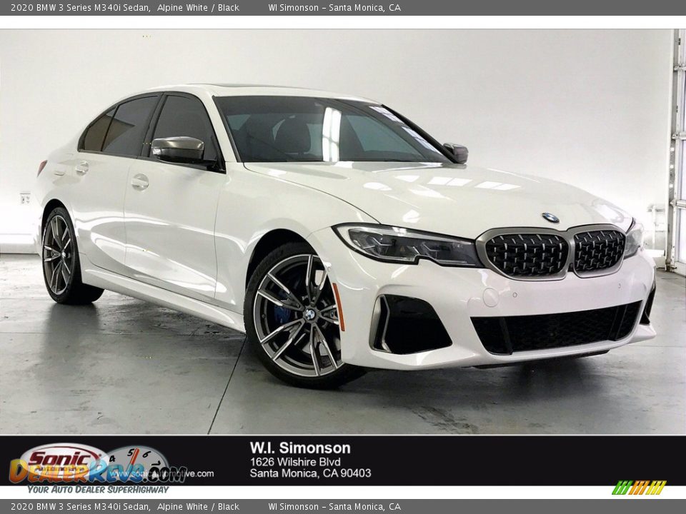 2020 BMW 3 Series M340i Sedan Alpine White / Black Photo #1