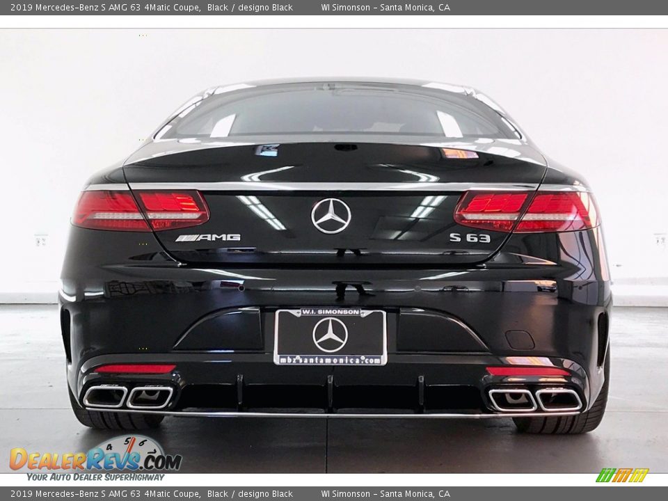 2019 Mercedes-Benz S AMG 63 4Matic Coupe Black / designo Black Photo #3