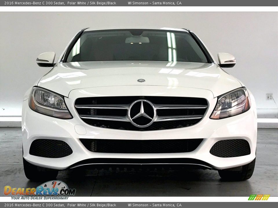 2016 Mercedes-Benz C 300 Sedan Polar White / Silk Beige/Black Photo #2