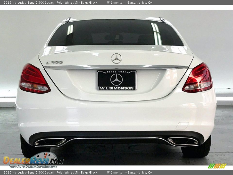 2016 Mercedes-Benz C 300 Sedan Polar White / Silk Beige/Black Photo #3
