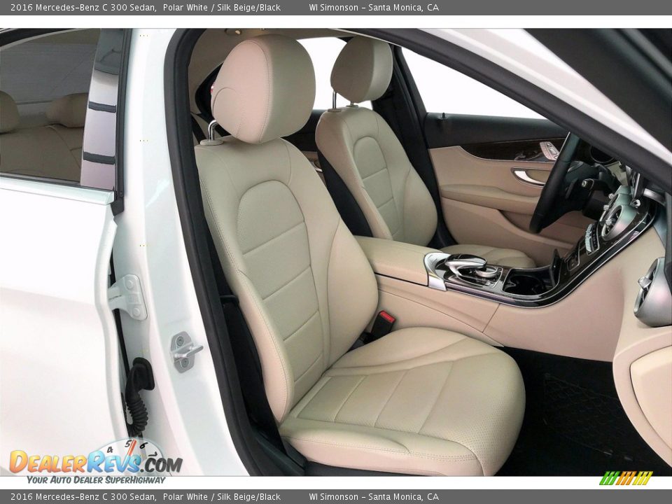2016 Mercedes-Benz C 300 Sedan Polar White / Silk Beige/Black Photo #6