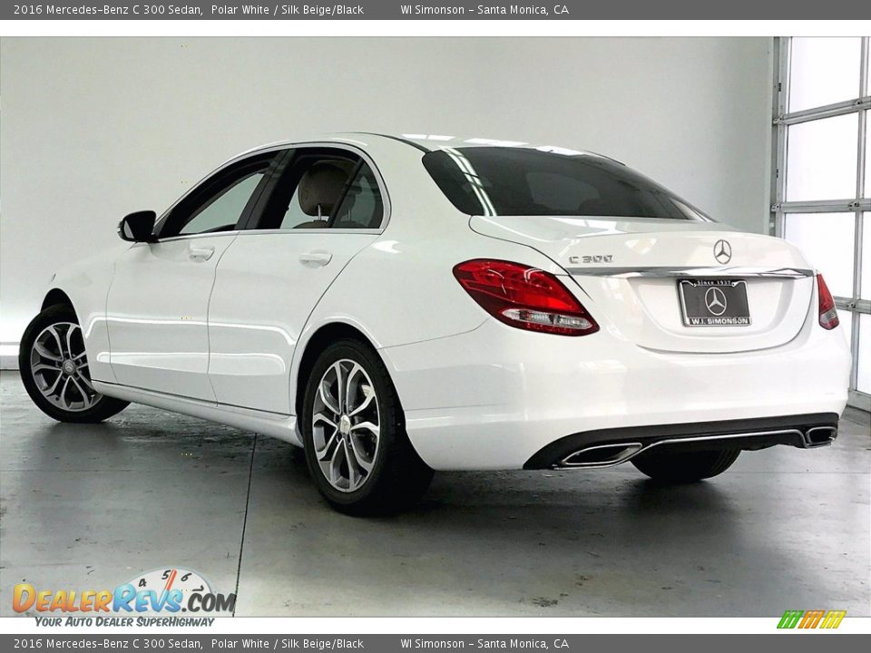 2016 Mercedes-Benz C 300 Sedan Polar White / Silk Beige/Black Photo #10