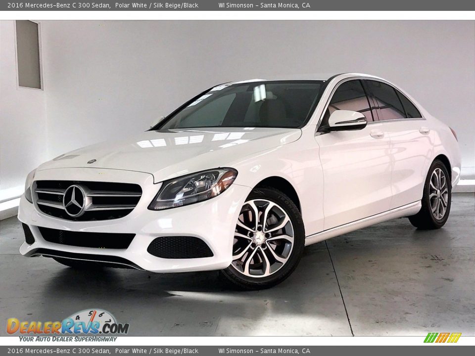 2016 Mercedes-Benz C 300 Sedan Polar White / Silk Beige/Black Photo #12