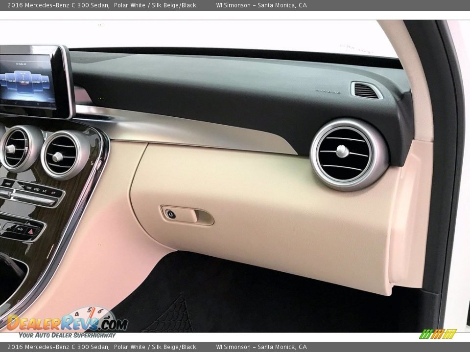 2016 Mercedes-Benz C 300 Sedan Polar White / Silk Beige/Black Photo #16