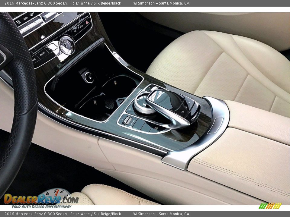2016 Mercedes-Benz C 300 Sedan Polar White / Silk Beige/Black Photo #17