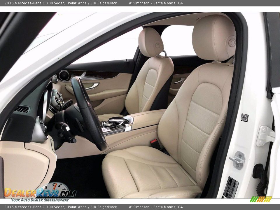 2016 Mercedes-Benz C 300 Sedan Polar White / Silk Beige/Black Photo #18