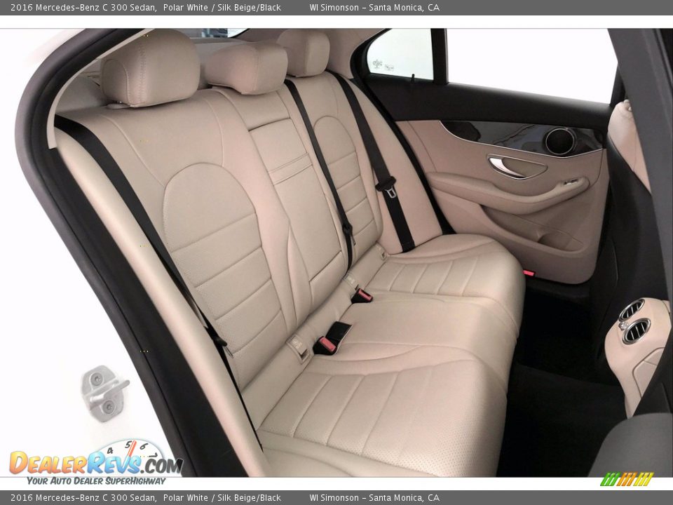 2016 Mercedes-Benz C 300 Sedan Polar White / Silk Beige/Black Photo #19