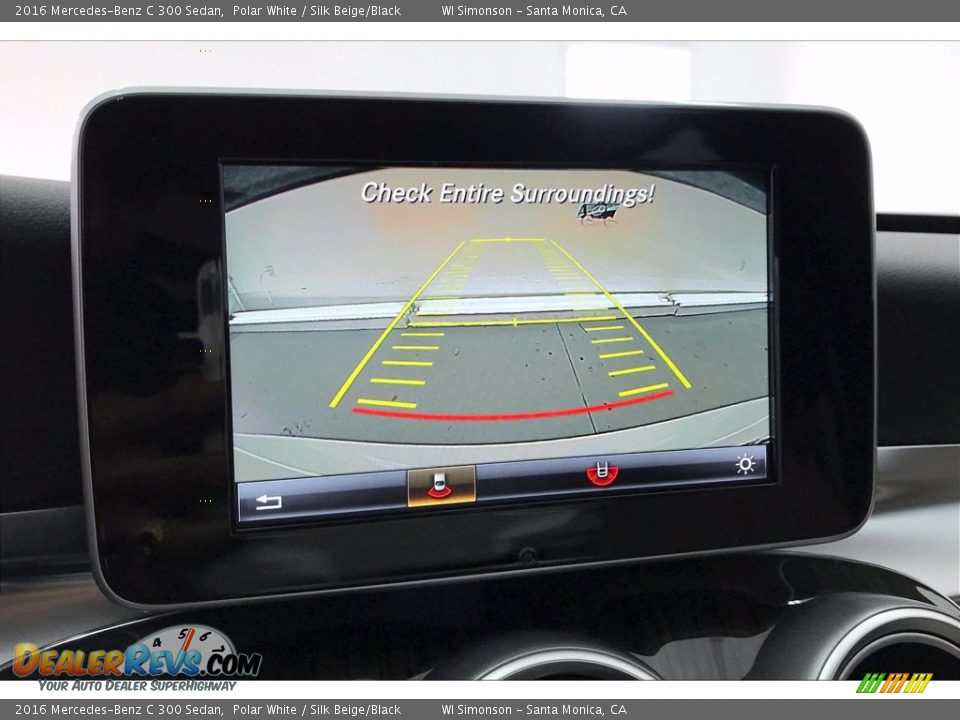 2016 Mercedes-Benz C 300 Sedan Polar White / Silk Beige/Black Photo #24