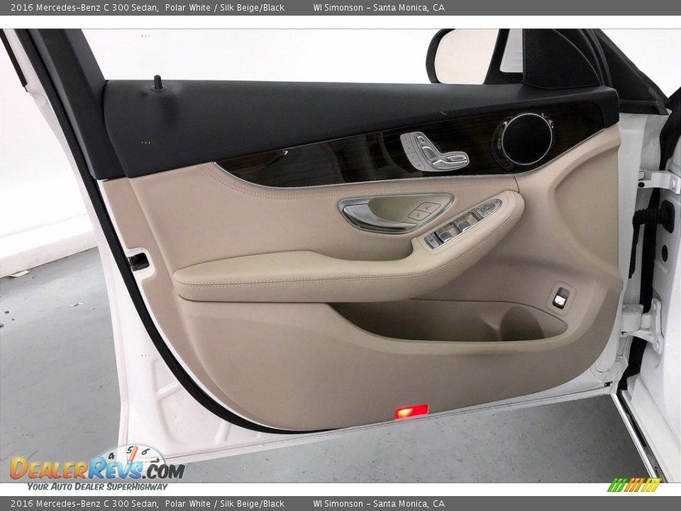 2016 Mercedes-Benz C 300 Sedan Polar White / Silk Beige/Black Photo #26