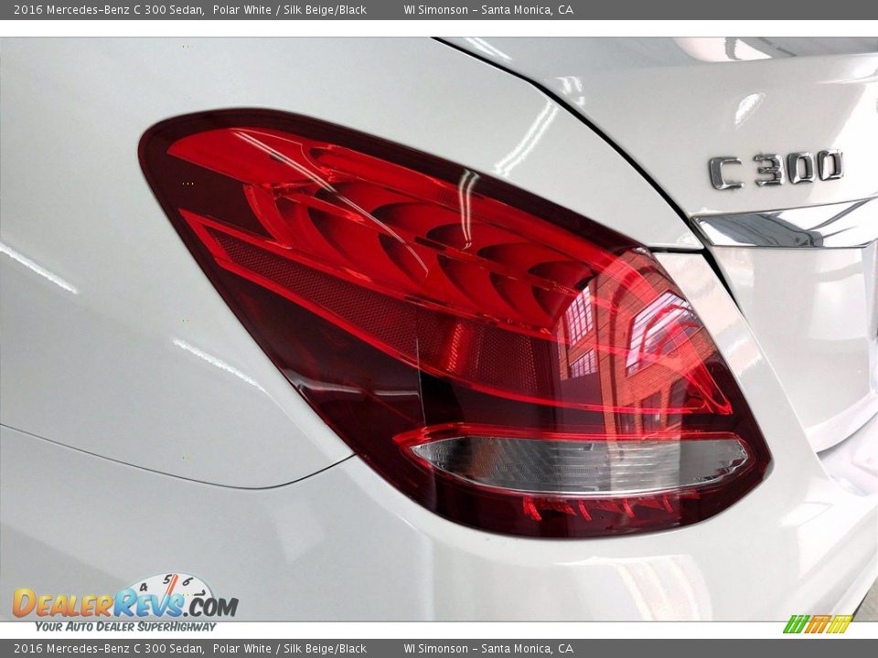 2016 Mercedes-Benz C 300 Sedan Polar White / Silk Beige/Black Photo #29