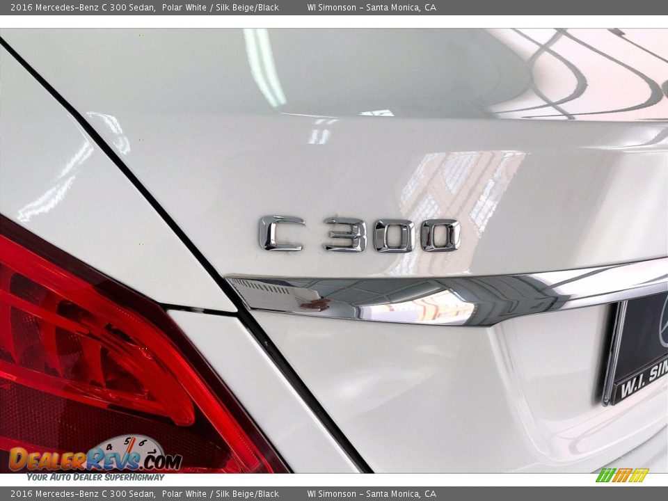 2016 Mercedes-Benz C 300 Sedan Polar White / Silk Beige/Black Photo #31