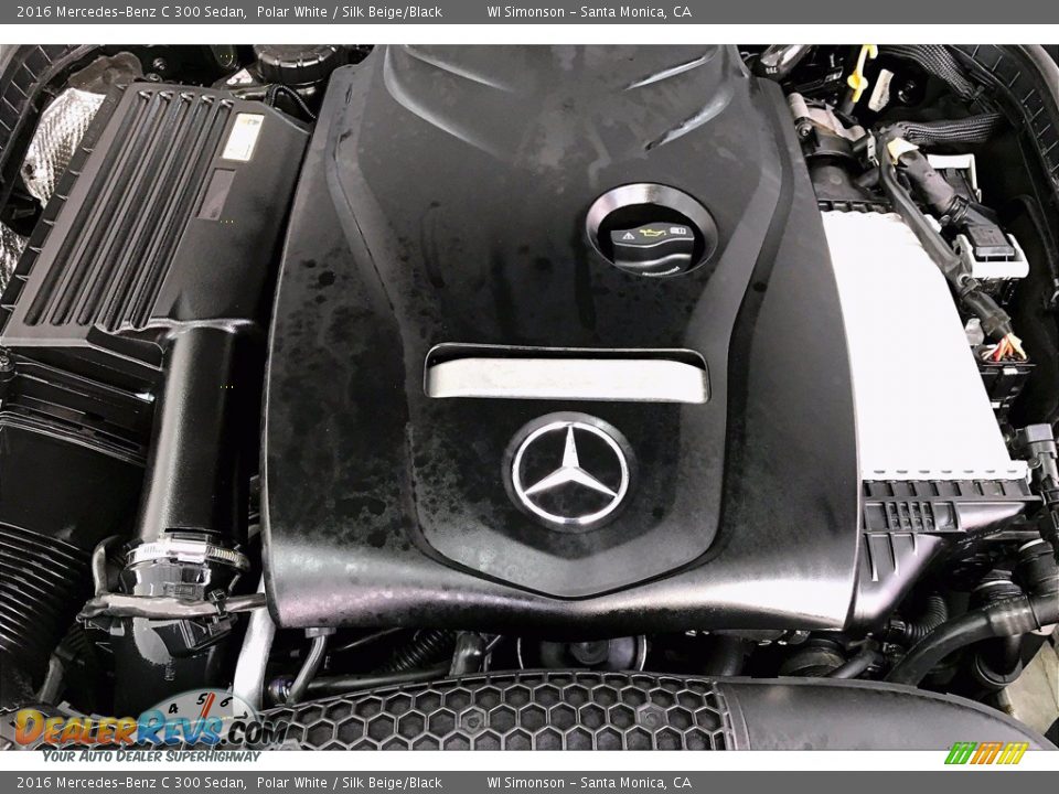 2016 Mercedes-Benz C 300 Sedan Polar White / Silk Beige/Black Photo #32
