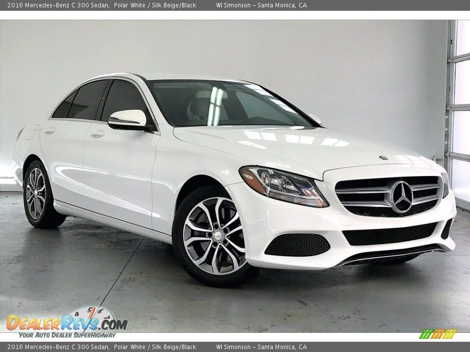 2016 Mercedes-Benz C 300 Sedan Polar White / Silk Beige/Black Photo #34