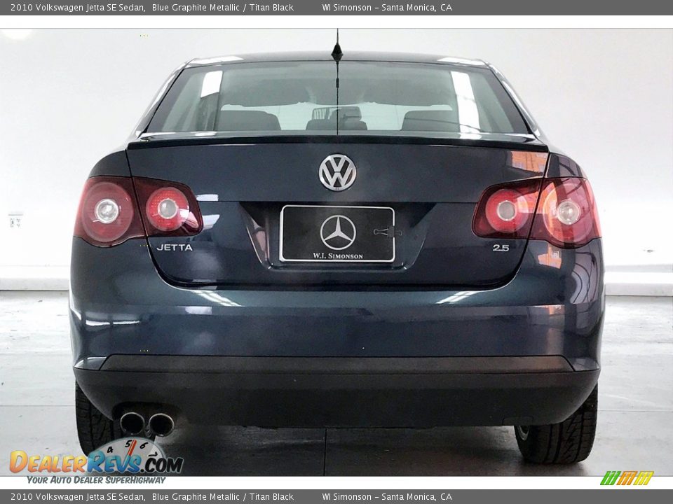 2010 Volkswagen Jetta SE Sedan Blue Graphite Metallic / Titan Black Photo #3