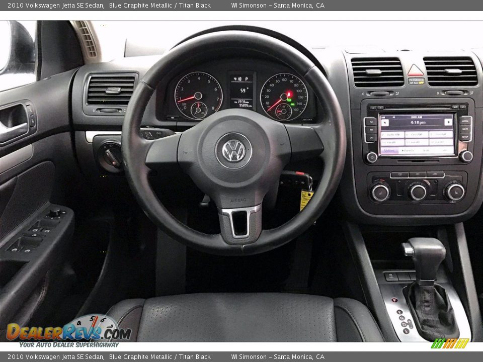 2010 Volkswagen Jetta SE Sedan Blue Graphite Metallic / Titan Black Photo #4