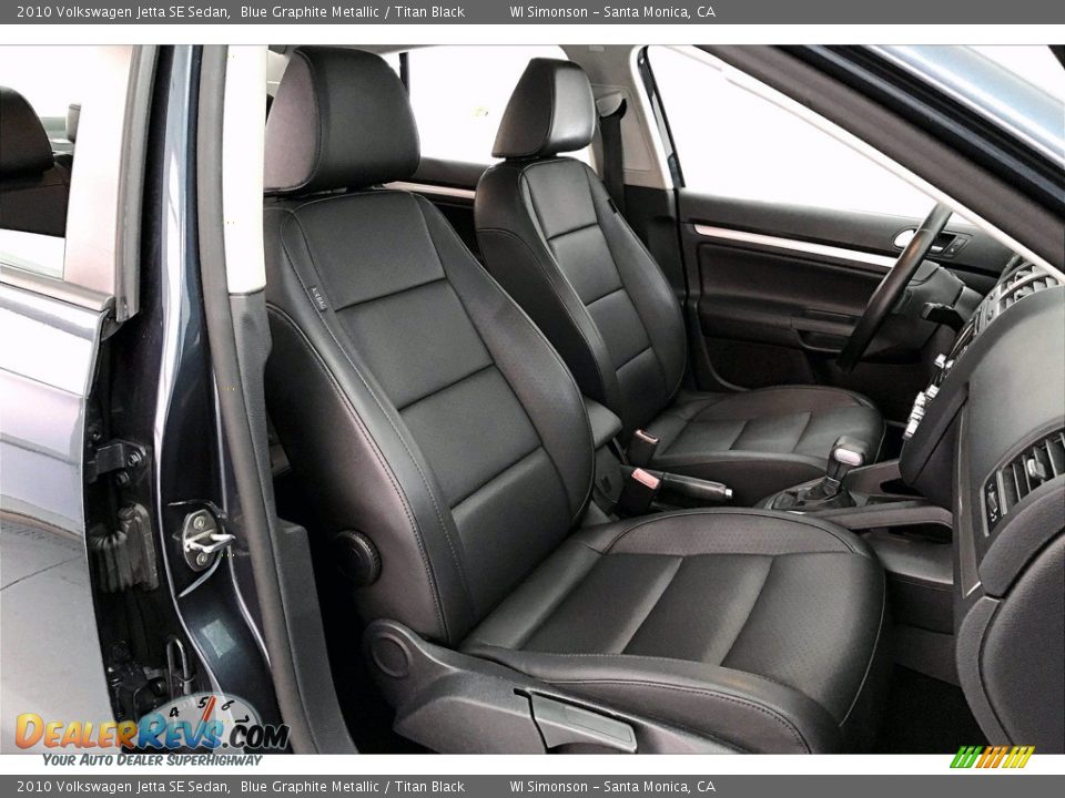 2010 Volkswagen Jetta SE Sedan Blue Graphite Metallic / Titan Black Photo #6