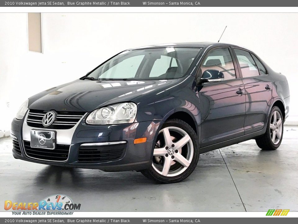 2010 Volkswagen Jetta SE Sedan Blue Graphite Metallic / Titan Black Photo #12