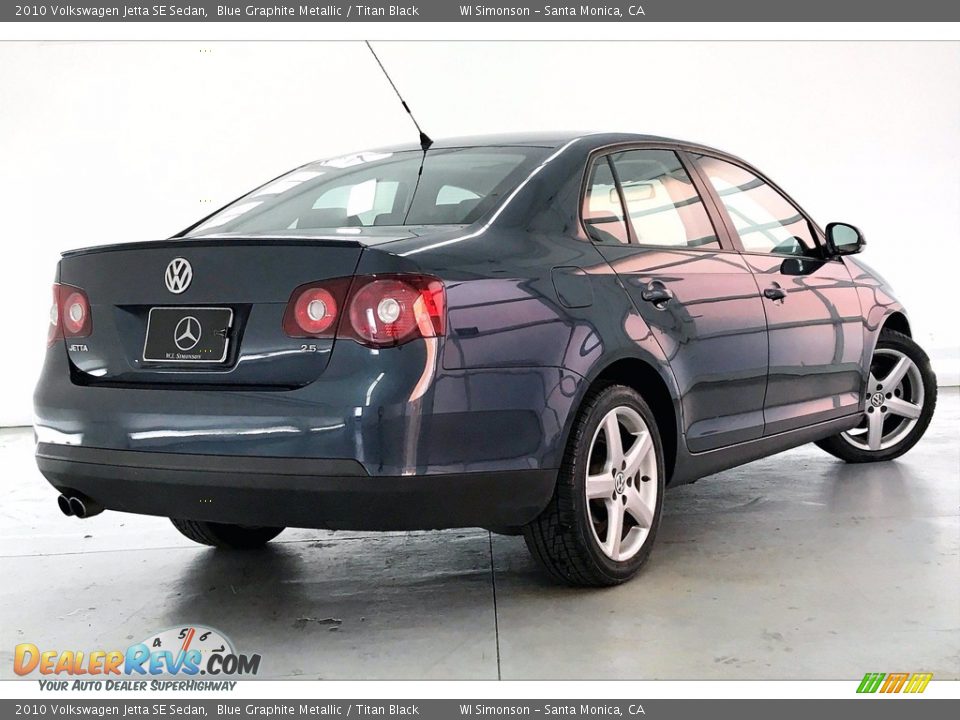 2010 Volkswagen Jetta SE Sedan Blue Graphite Metallic / Titan Black Photo #13