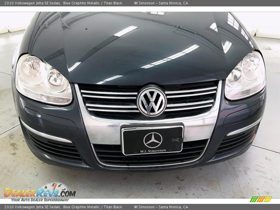 2010 Volkswagen Jetta SE Sedan Blue Graphite Metallic / Titan Black Photo #29