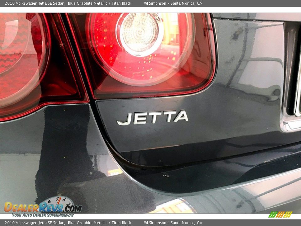 2010 Volkswagen Jetta SE Sedan Blue Graphite Metallic / Titan Black Photo #30