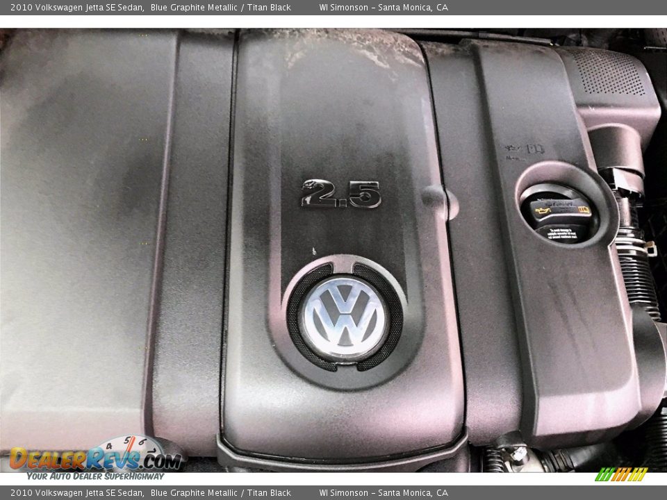 2010 Volkswagen Jetta SE Sedan Blue Graphite Metallic / Titan Black Photo #31