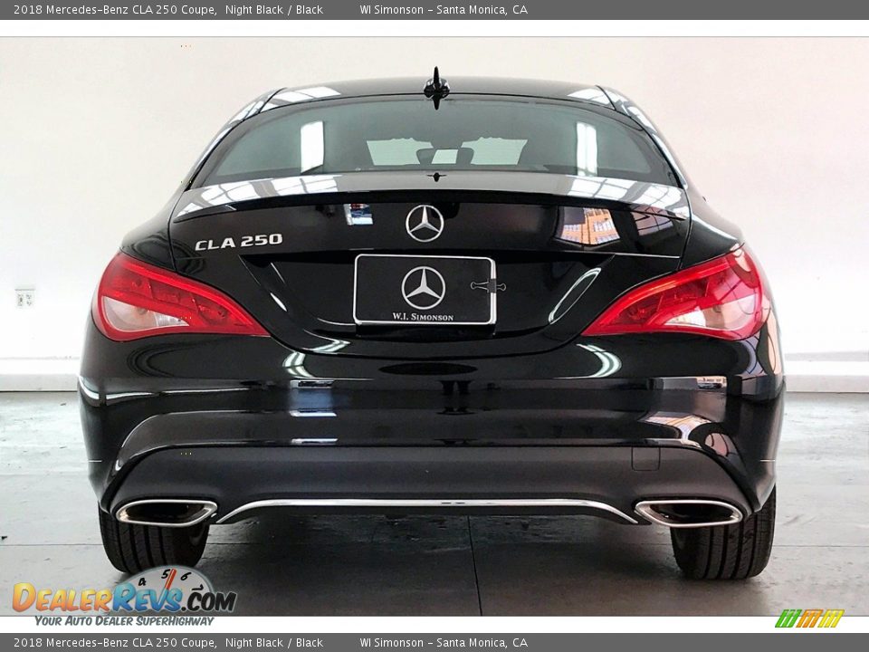 2018 Mercedes-Benz CLA 250 Coupe Night Black / Black Photo #3