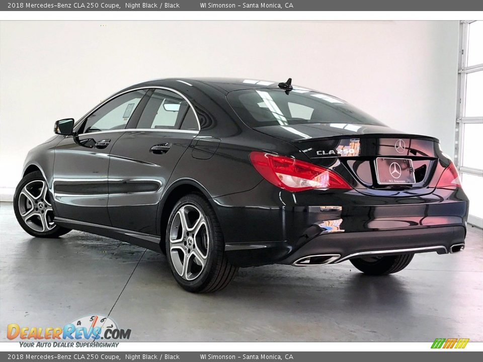 2018 Mercedes-Benz CLA 250 Coupe Night Black / Black Photo #10