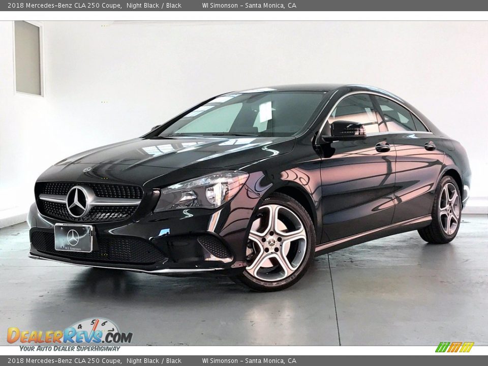 2018 Mercedes-Benz CLA 250 Coupe Night Black / Black Photo #12