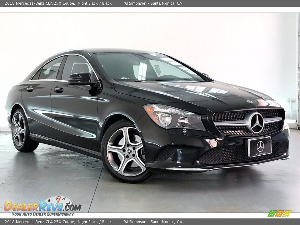 2018 Mercedes-Benz CLA 250 Coupe Night Black / Black Photo #34