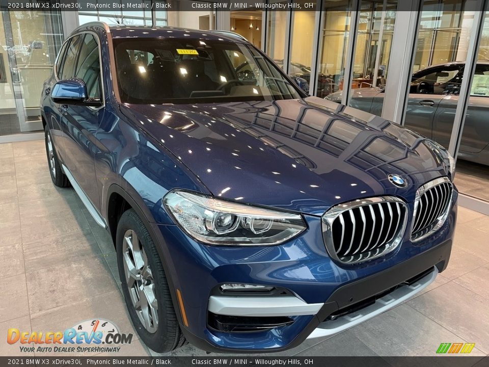 2021 BMW X3 xDrive30i Phytonic Blue Metallic / Black Photo #1