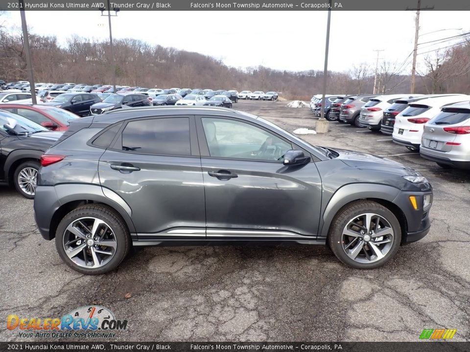 2021 Hyundai Kona Ultimate AWD Thunder Gray / Black Photo #1