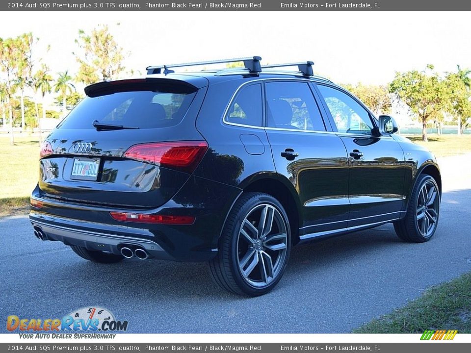 2014 Audi SQ5 Premium plus 3.0 TFSI quattro Phantom Black Pearl / Black/Magma Red Photo #5