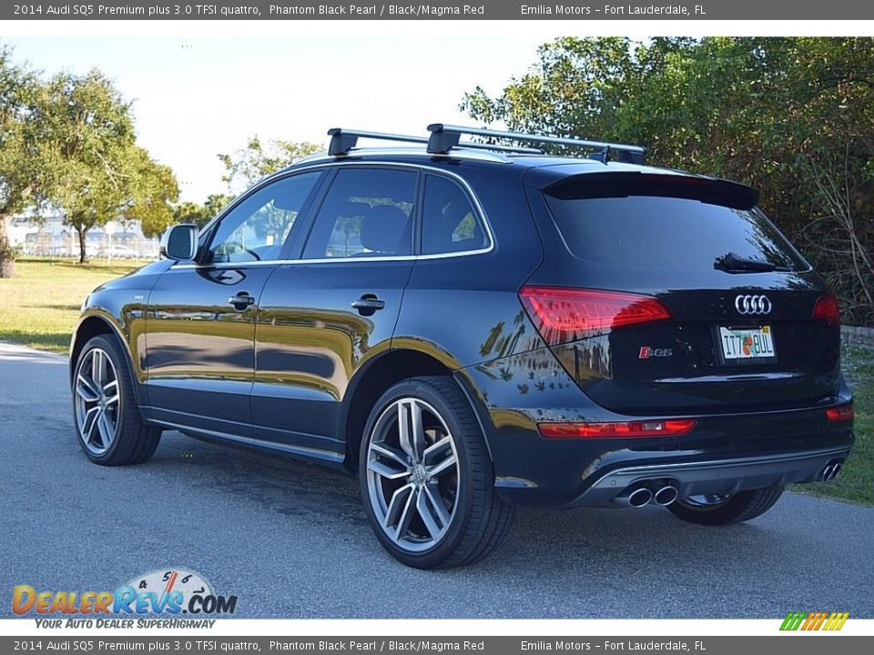 2014 Audi SQ5 Premium plus 3.0 TFSI quattro Phantom Black Pearl / Black/Magma Red Photo #8