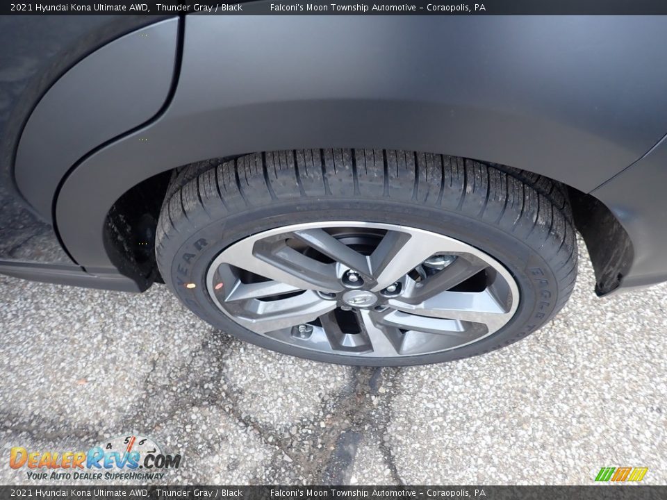 2021 Hyundai Kona Ultimate AWD Thunder Gray / Black Photo #7
