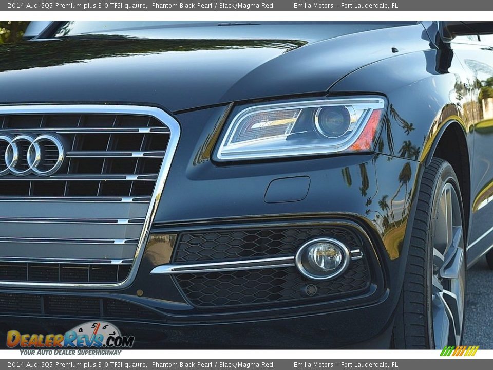 2014 Audi SQ5 Premium plus 3.0 TFSI quattro Phantom Black Pearl / Black/Magma Red Photo #11