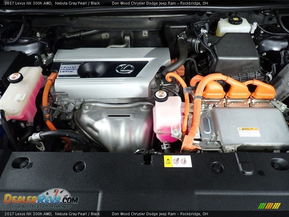 2017 Lexus NX 300h AWD Nebula Gray Pearl / Black Photo #9