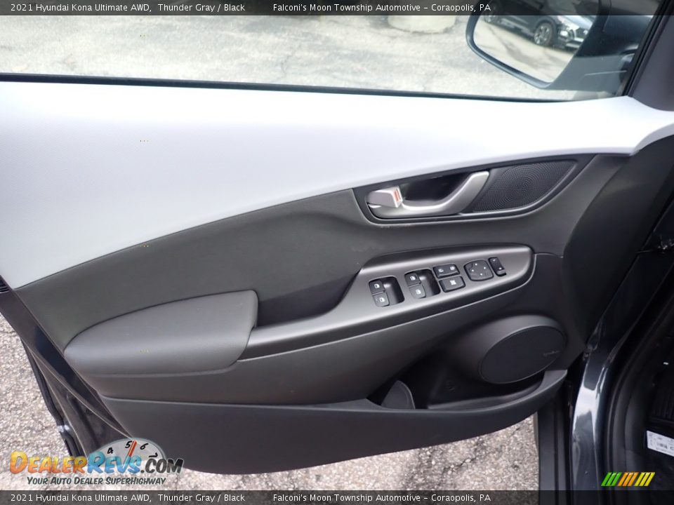 2021 Hyundai Kona Ultimate AWD Thunder Gray / Black Photo #10