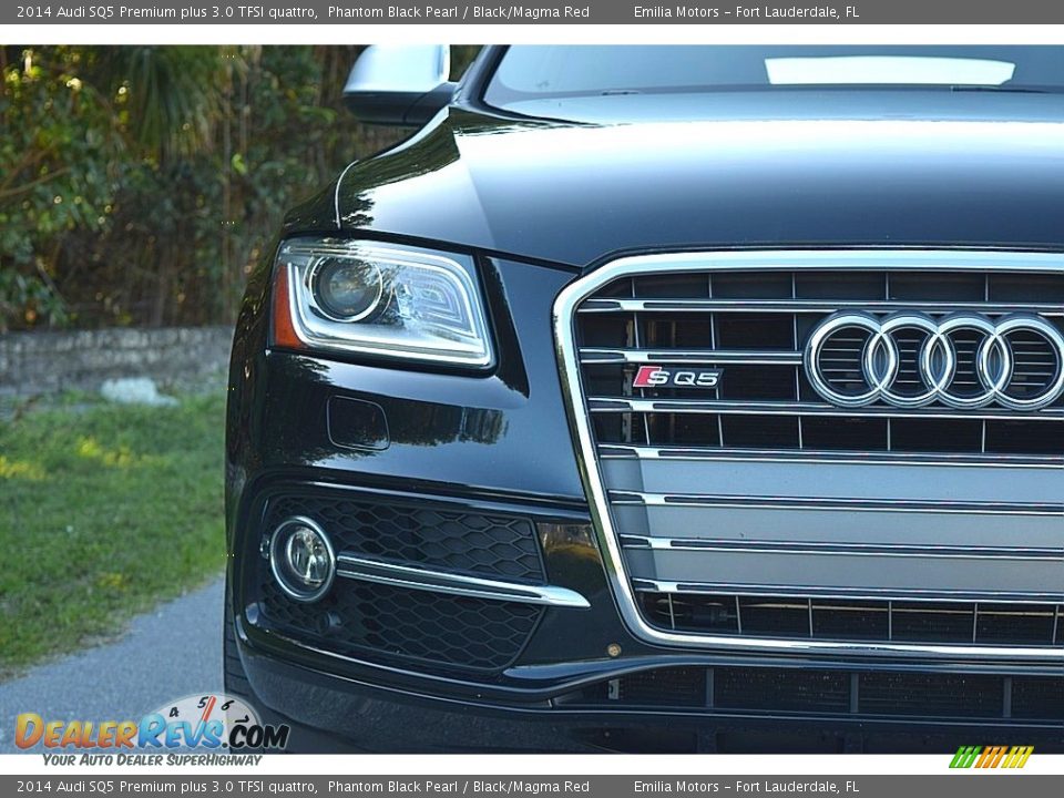 2014 Audi SQ5 Premium plus 3.0 TFSI quattro Phantom Black Pearl / Black/Magma Red Photo #13