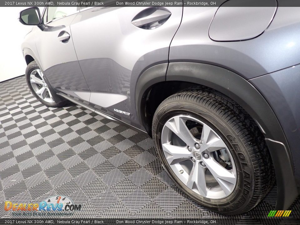 2017 Lexus NX 300h AWD Nebula Gray Pearl / Black Photo #12