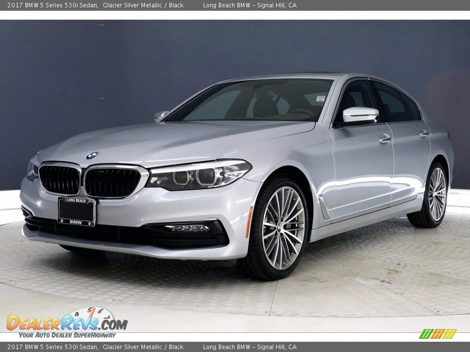 2017 BMW 5 Series 530i Sedan Glacier Silver Metallic / Black Photo #12