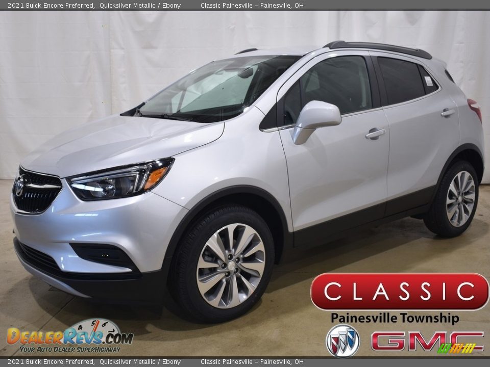 2021 Buick Encore Preferred Quicksilver Metallic / Ebony Photo #1