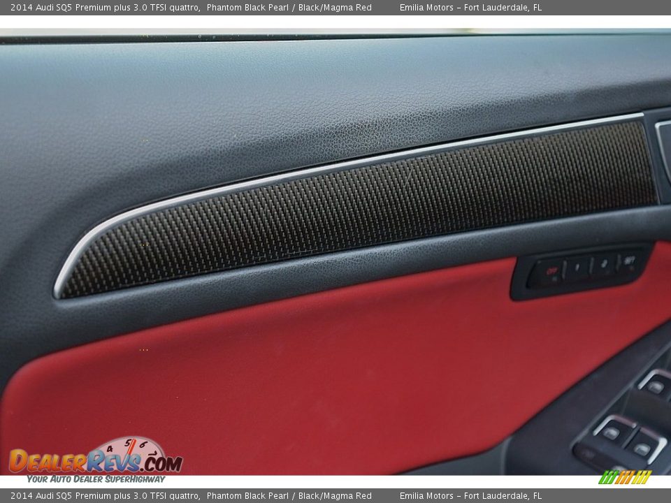 2014 Audi SQ5 Premium plus 3.0 TFSI quattro Phantom Black Pearl / Black/Magma Red Photo #21