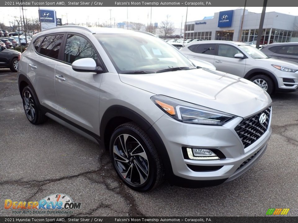 2021 Hyundai Tucson Sport AWD Stellar Silver / Gray Photo #3