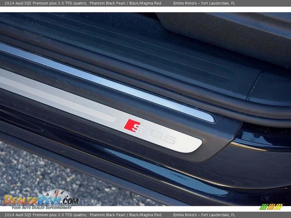 2014 Audi SQ5 Premium plus 3.0 TFSI quattro Phantom Black Pearl / Black/Magma Red Photo #26