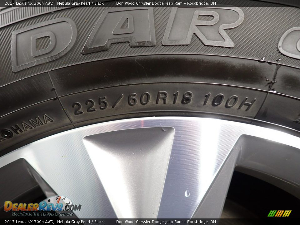 2017 Lexus NX 300h AWD Nebula Gray Pearl / Black Photo #21