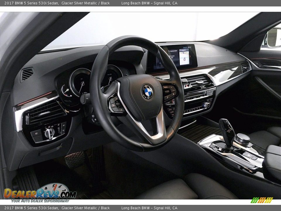 2017 BMW 5 Series 530i Sedan Glacier Silver Metallic / Black Photo #21